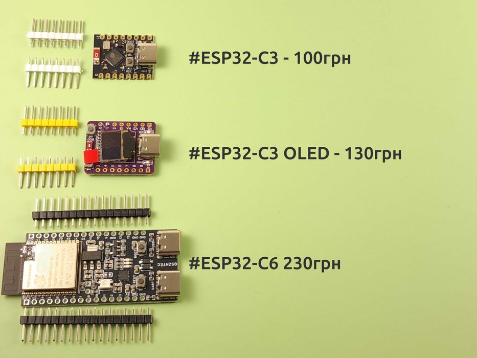 ESP32; ESP32-C3; ESP32-C6; ESP32-S3; CAM; ESP8266; ESP-01S; WT32-ETH01