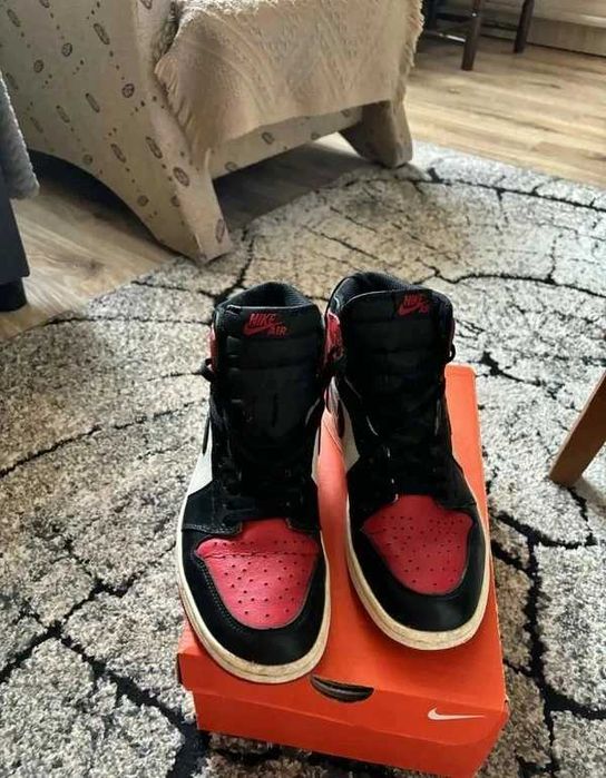 Buty Nike Air Jordan 1 Retro High Og Bred toe r.42 rare