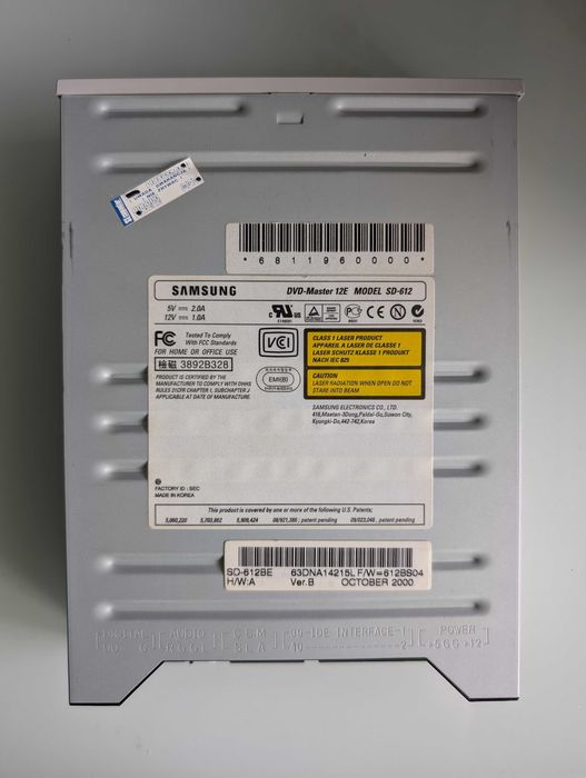 Samsung DVD-Master 12E SD-612 | NAPĘD DVD