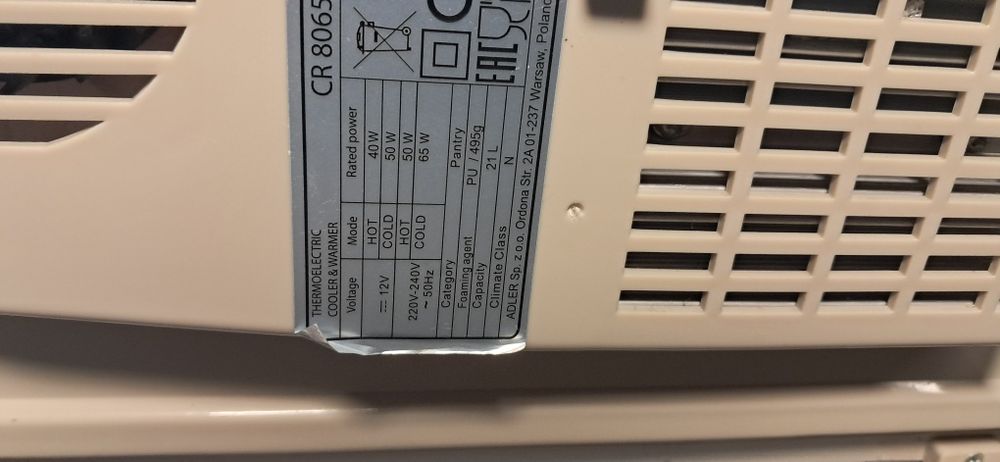 lodówka  turystyczna