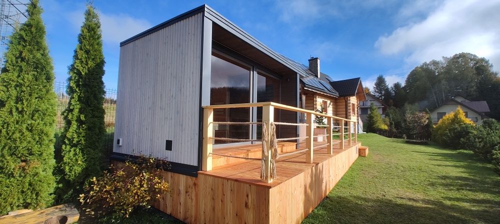 Sauna PREMIUM sauna ogrodowa z przedsionkiem