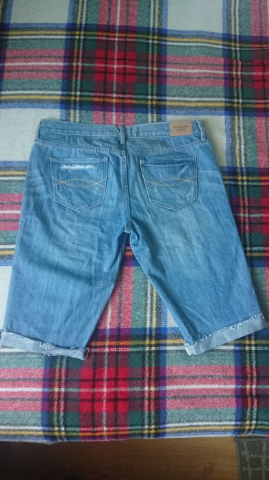 Spodenki jeans Abercrombie & Fitch model Erin denim A&F