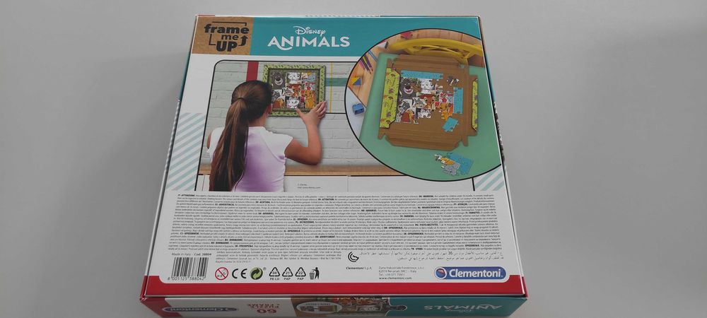 Puzzle 6+ CzuCzu Mapa świata + Clementoni Animals Zwierzęta nowe