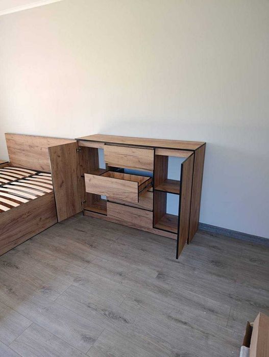 Новий Бруклін комод ш 1384 г400 в986 2д4ш колір білий