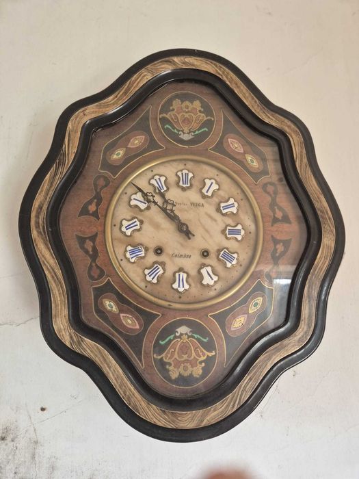 Relógio de parede antigo Santos Veiga Coimbra