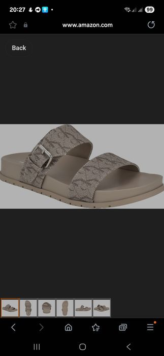 Calvin klein landesa 26,8 см 9,5  жіночі шльопанці келвін босоніжки ор