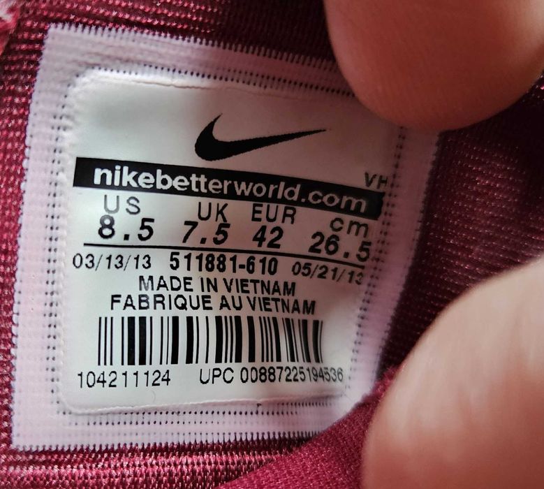 Nike Roshe Run Team Red 2013 8.5US/42EUR