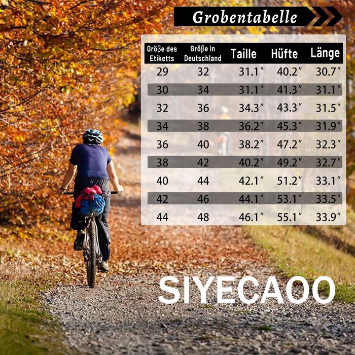 Siyecaoo Męskie spodnie cargo bawełniane oddychające beżowe 32