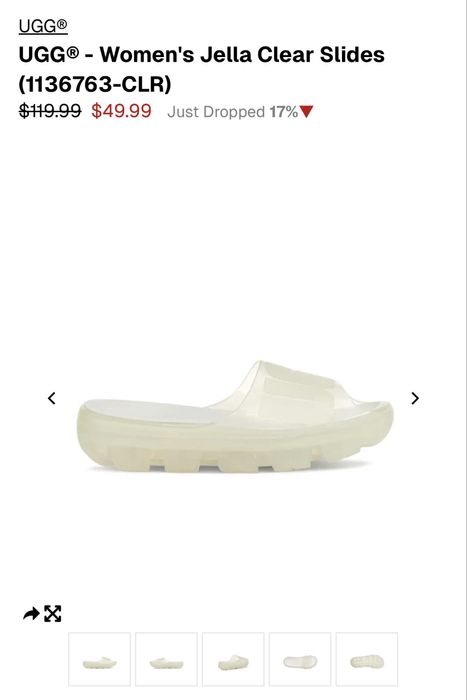 Шльопанці UGG Jella Clear Slide