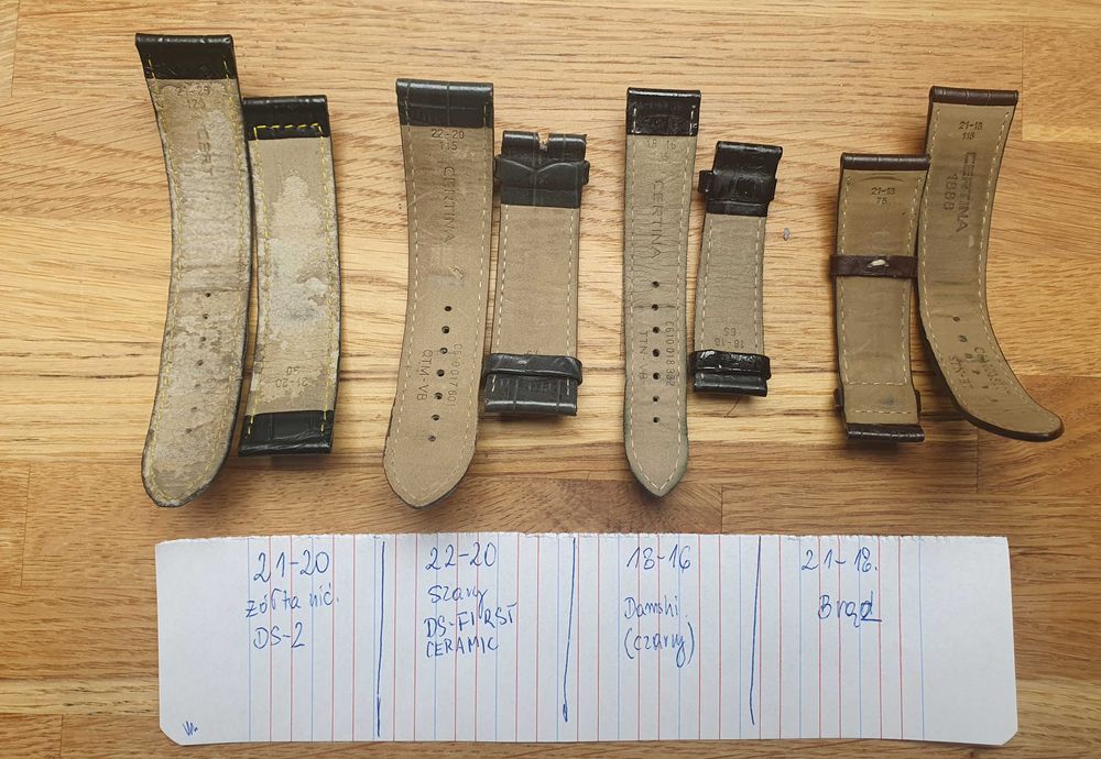 Paski CERTINA - 7 szt. - używane - tanio