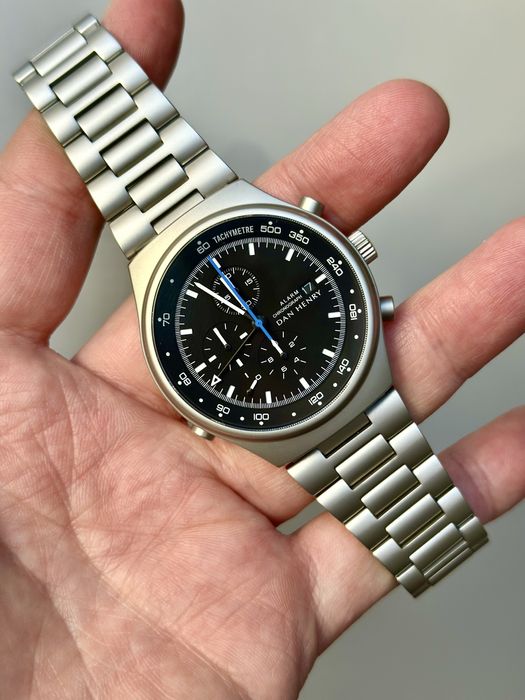 Dan Henry 1972 MAVERICK chronograph silver
