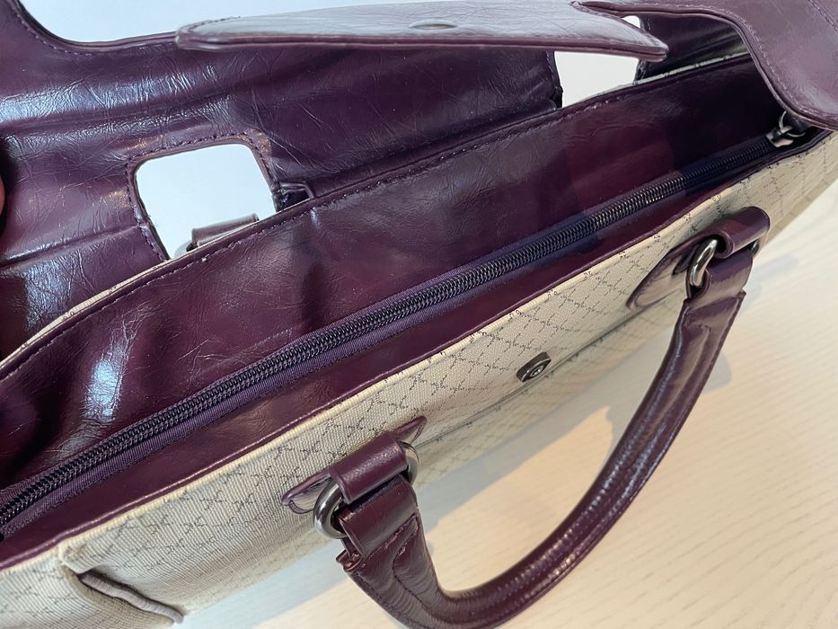 Mala da Belíssima nova em bege/beringela