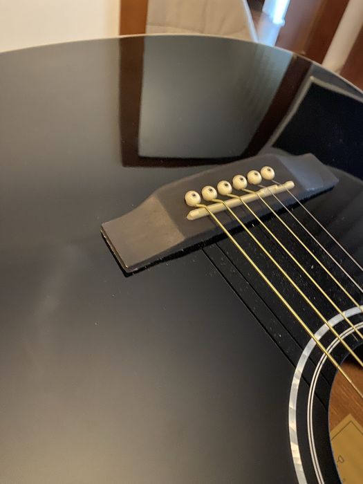 Viola acústica para canhotos nova com saco