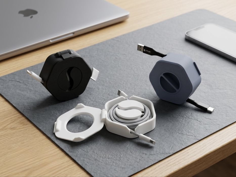 Organizador de Cabos Anti-Nós 3D | iPhone, MagSafe, USB-C, etc | Desde 4€