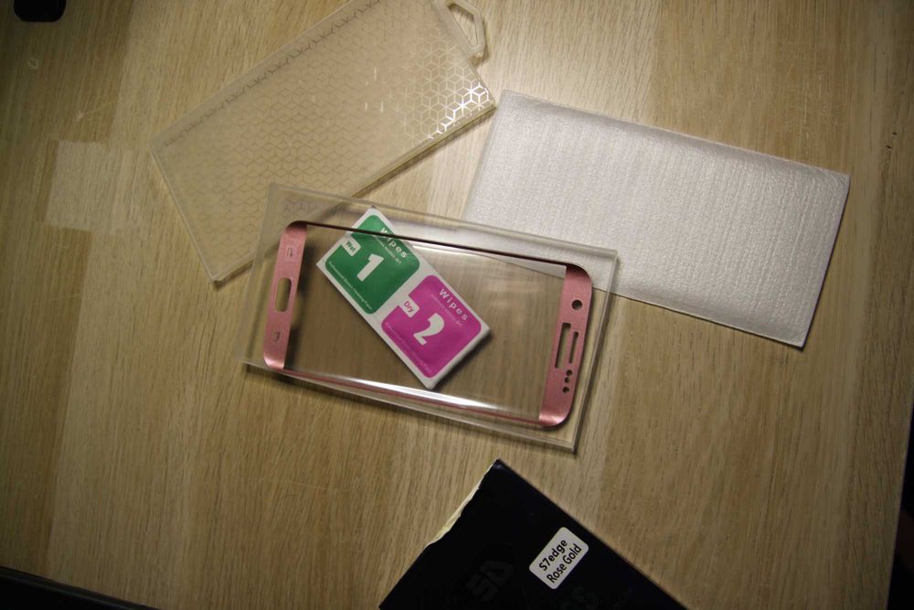 Szkło hartowane Samsung S7edge - Rose Gold