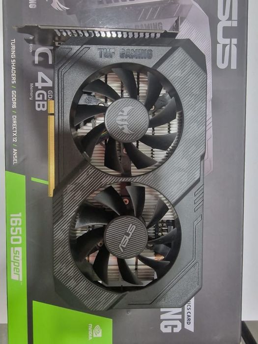 Vendo placa grafica asus tuf gaming 1650 de 4gb ddr6