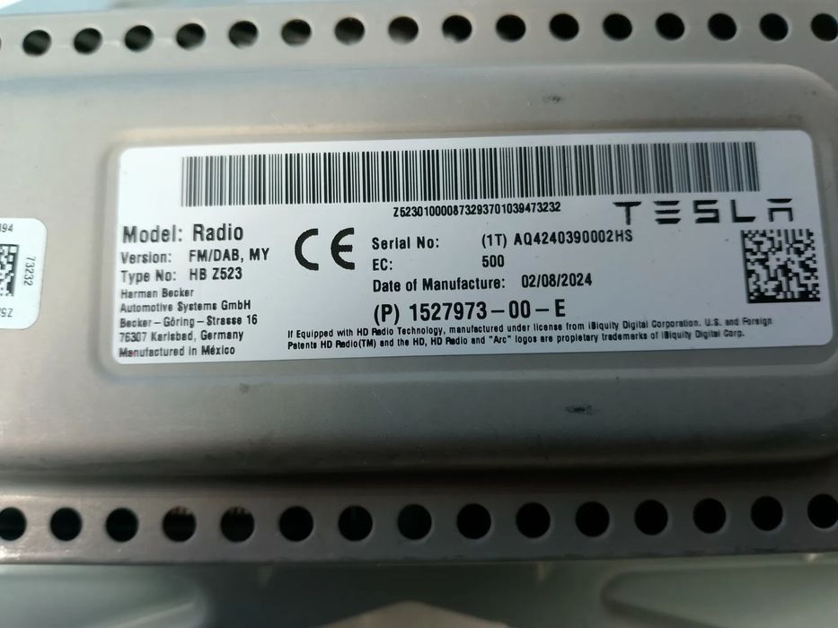 CENTRALINA ANTENA TESLA MODEL Y / 152797300E