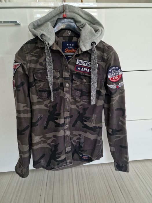 Kurtka koszulowa moro superdry xs-m
