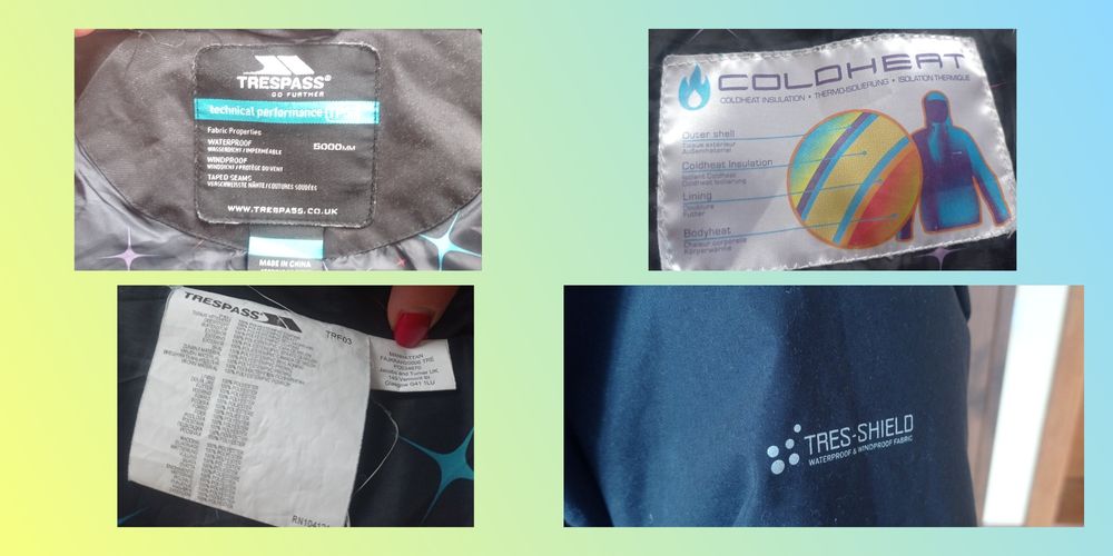 trespass куртка, як нова, довга,