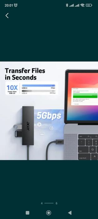 Концентратор Acer хаб 5-in-1