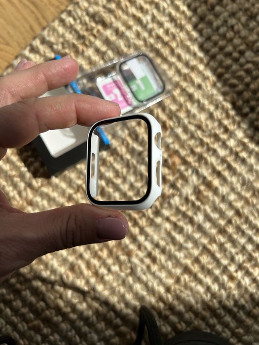 Capas Protectoras com vidro temperado Apple Watch 45mm