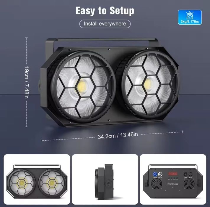 Led cob 200w rbg Novos