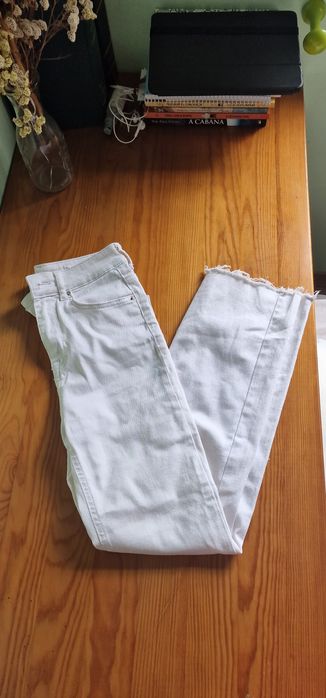 Calça de ganga branca