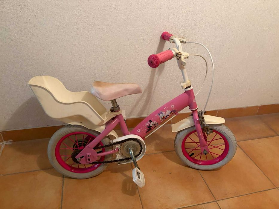 Bicicleta infantil Minnie rosa usada