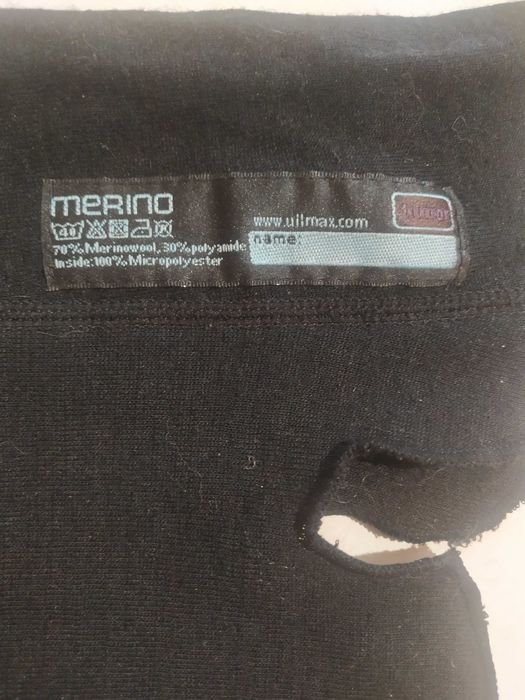 Мотоподшлемник, балаклава Ullmax (Норвегия) шерсть мерино.