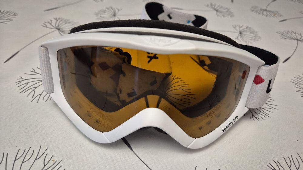 Gogle dziecięce UVEX junior białe