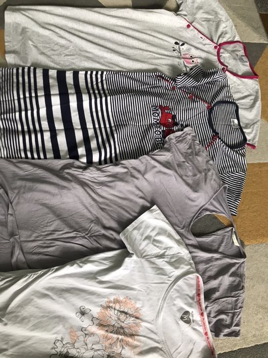 MEGAPAKA na sztuki spodnie ciążowe H&M jeansy ciąża koszula nocna