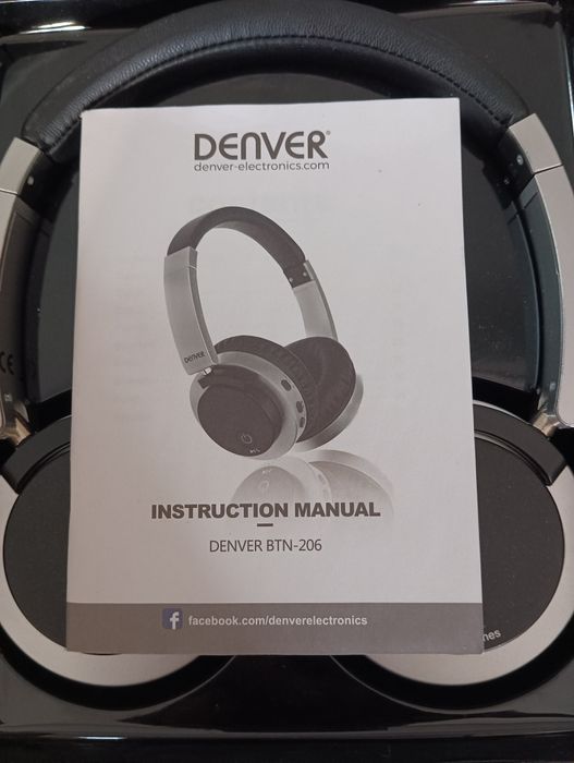 Słuchawki bezprzewodowe bluetooth DENVER BTN 206 NOWE TANIO OKAZJA
