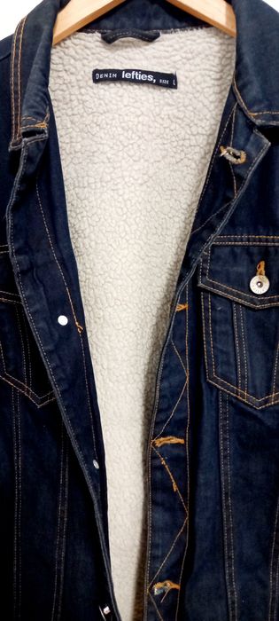 Blusão de ganga com forrado