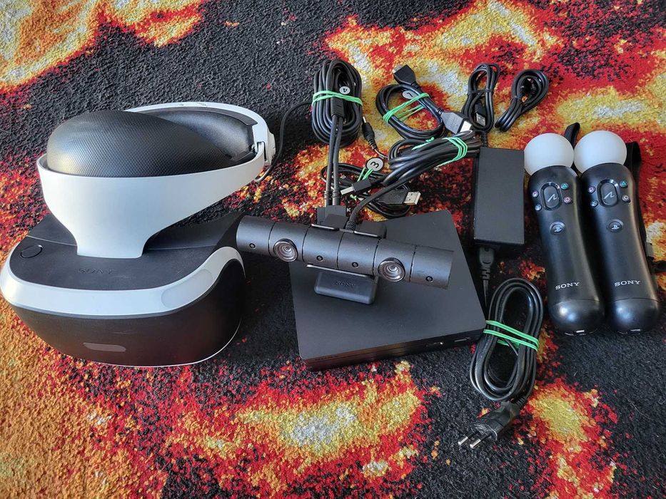 Gogle VR Headset Playstation 4 PS4 Sony V2 + Kamera V2 + 2x Move V1