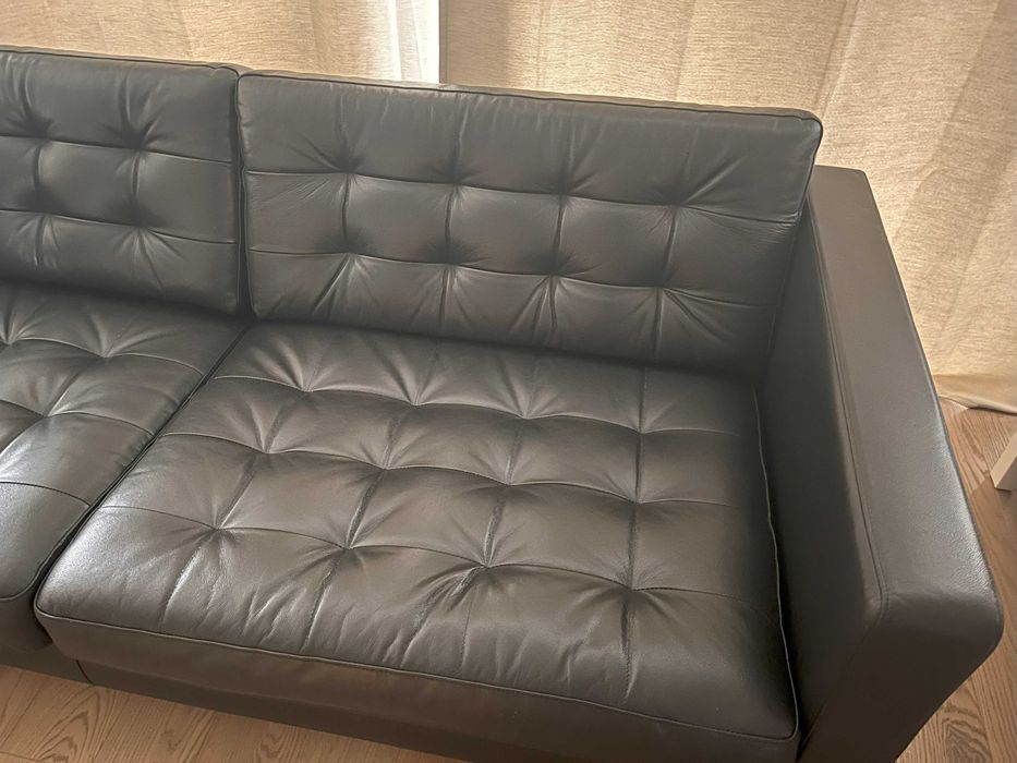 Sofa skóra- LANDSKRONA, 3 osobowa, Ikea