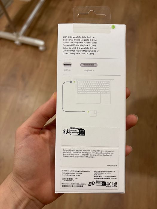 Cabo Apple USB-C MagSafe 3 NOVO