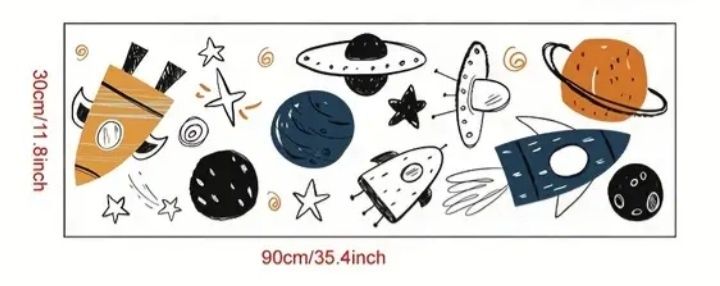 Autocolates parede Espaço