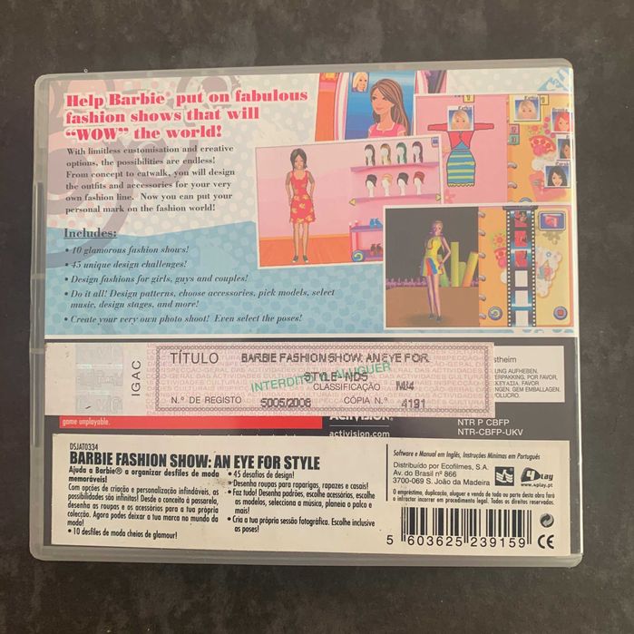 Videojogo Barbie - Nintendo DS (novo)