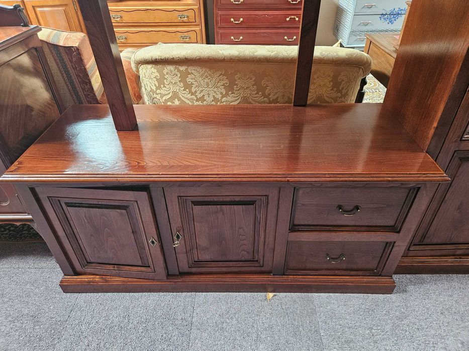 Móvel / Estante de sala ou escritório em madeira maciça - óptimo