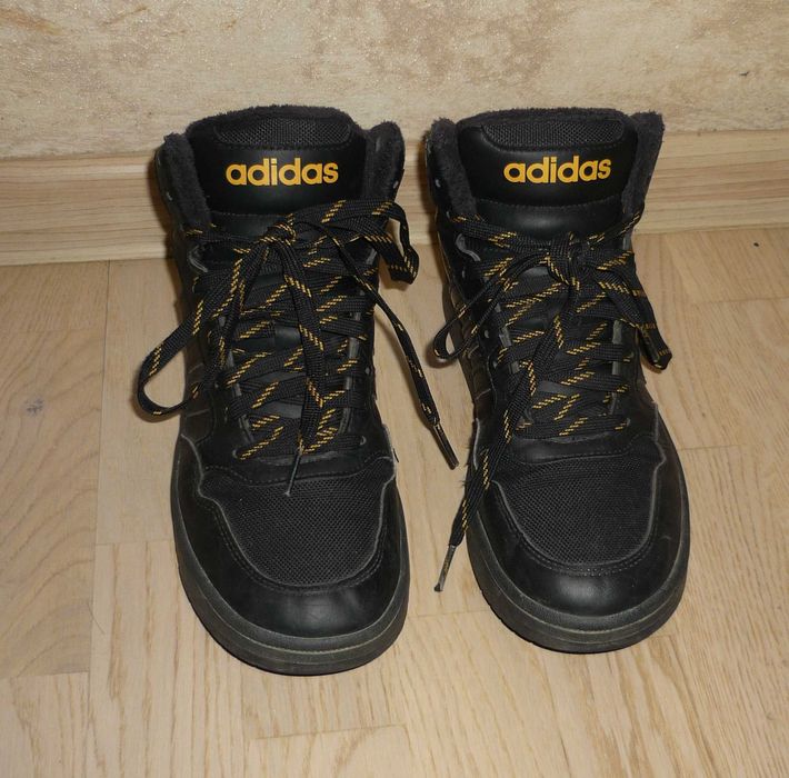 Czarne trzewiki ocieplane Adidas roz. 38 Jesień/zima