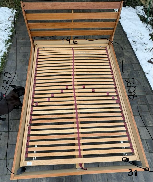 łozko 2 osobowe stelaż