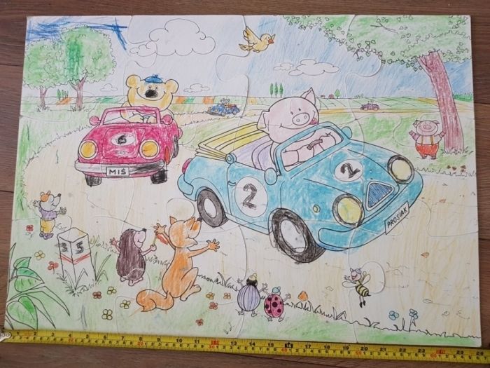 Puzzle maxi 24 Kubuś Puchatek, Myszka Miki