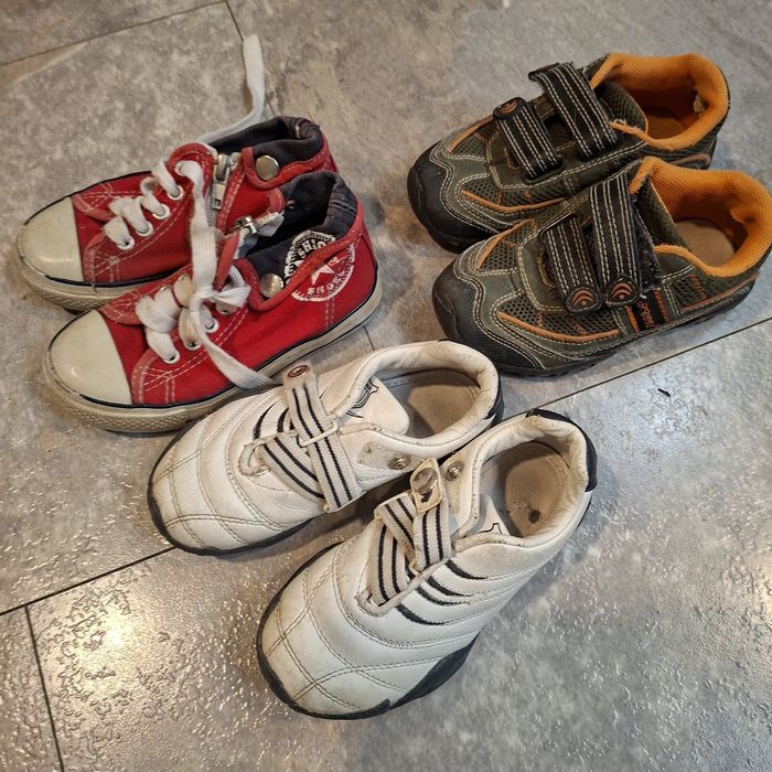 3x buty chłopięce rozmiar 25