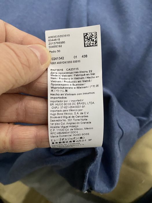 Polo Boss homem azul