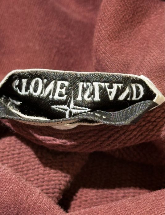 Stone Island оригінал худі 2019 бордовий бавовна розмір L/XL