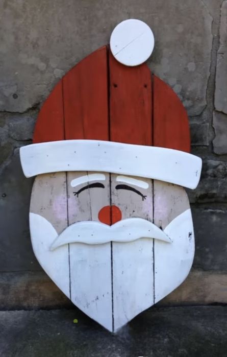 Bałwan drewniany - ozdobny