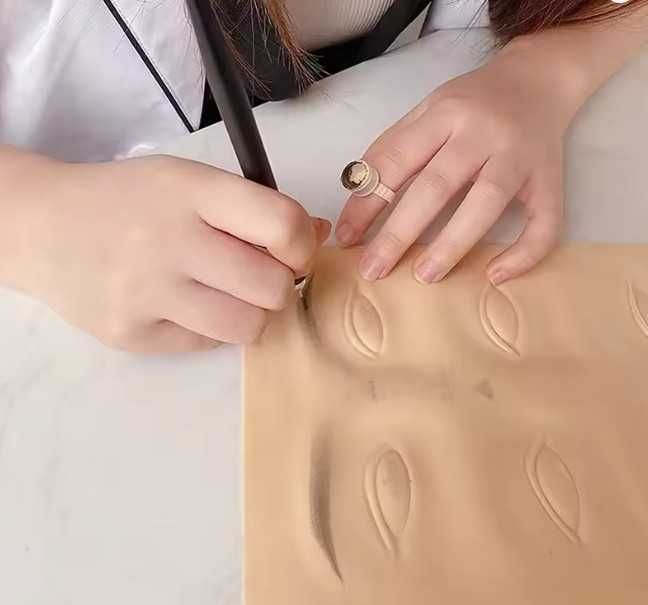 Килимок для тренування тату і перманенту. Штучна шкіра