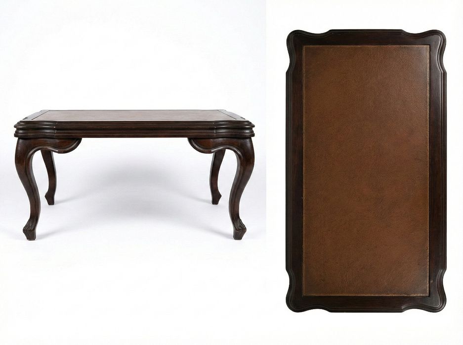 Mesa de Centro Vintage c/ Vidro Removível para Fotos