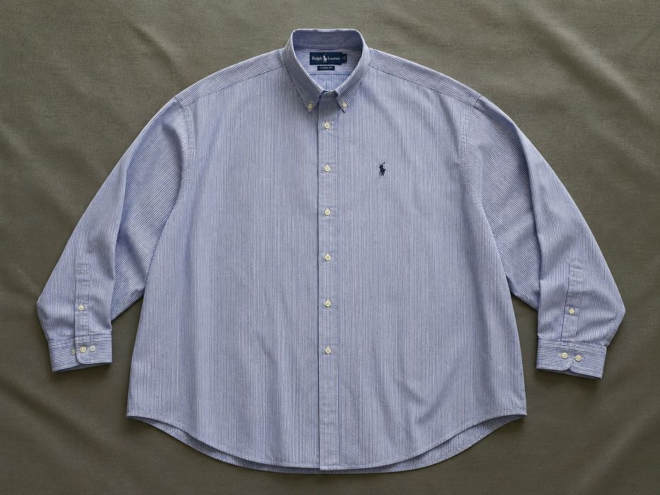 Vintage Rare Ralph Lauren - koszula w paski 100% Cotton  - 3XL