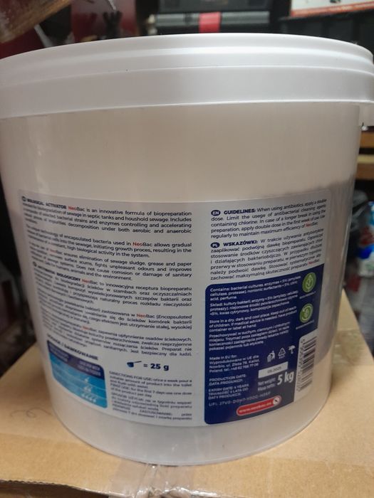 Bakterie aktywatory szamb oczyszczalni NeoBac  Biofos  BIO7 Microbec
